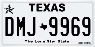 TX license plate DMJ9969