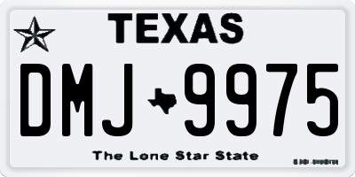 TX license plate DMJ9975