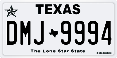 TX license plate DMJ9994