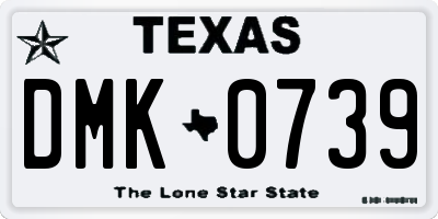 TX license plate DMK0739