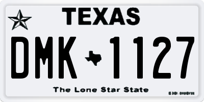 TX license plate DMK1127