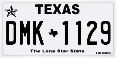 TX license plate DMK1129