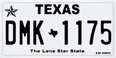TX license plate DMK1175