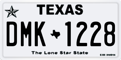 TX license plate DMK1228