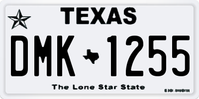 TX license plate DMK1255