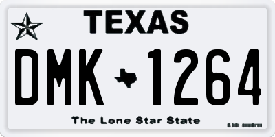 TX license plate DMK1264