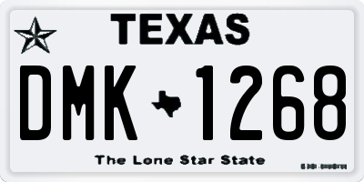TX license plate DMK1268