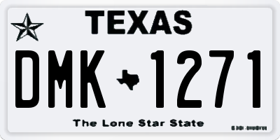 TX license plate DMK1271