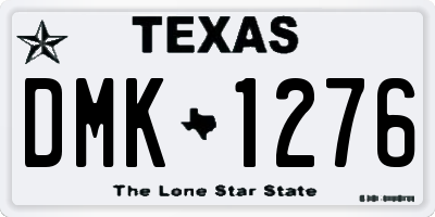 TX license plate DMK1276
