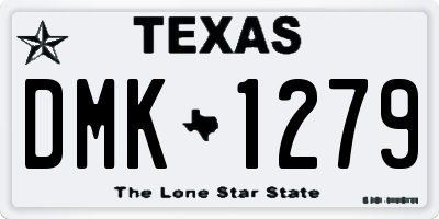 TX license plate DMK1279