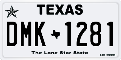 TX license plate DMK1281