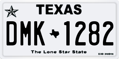 TX license plate DMK1282