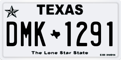 TX license plate DMK1291