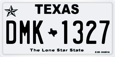 TX license plate DMK1327
