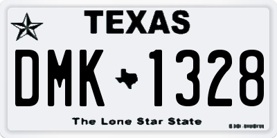 TX license plate DMK1328