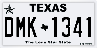 TX license plate DMK1341