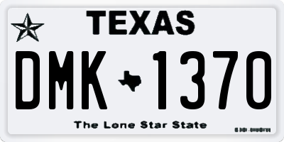 TX license plate DMK1370