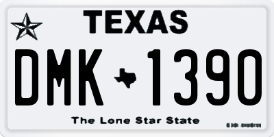 TX license plate DMK1390