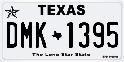 TX license plate DMK1395