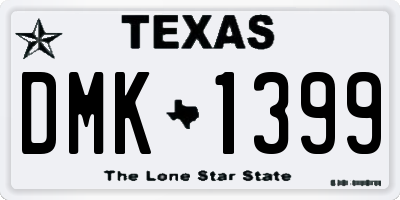 TX license plate DMK1399