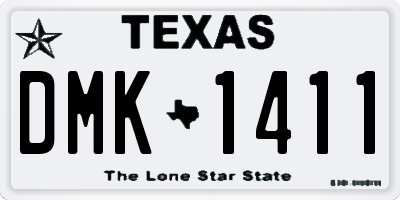 TX license plate DMK1411