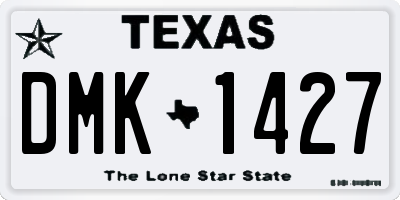 TX license plate DMK1427