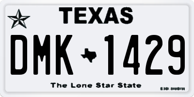 TX license plate DMK1429