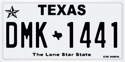 TX license plate DMK1441