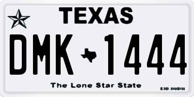 TX license plate DMK1444