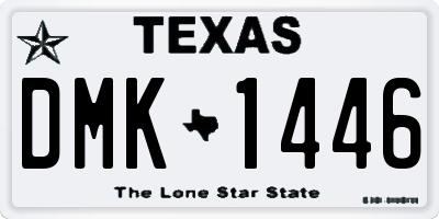 TX license plate DMK1446