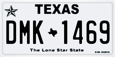 TX license plate DMK1469