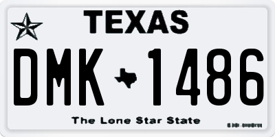 TX license plate DMK1486