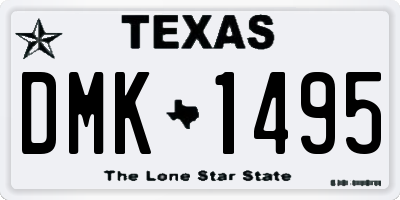 TX license plate DMK1495