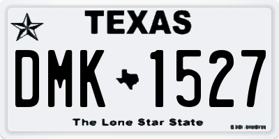 TX license plate DMK1527