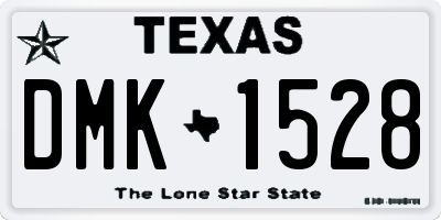 TX license plate DMK1528