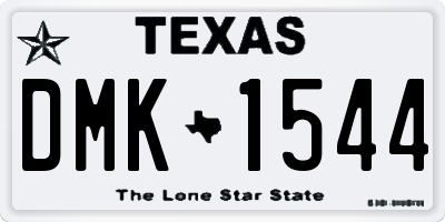 TX license plate DMK1544