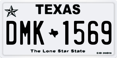 TX license plate DMK1569