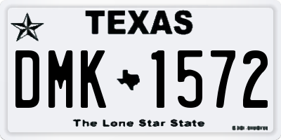 TX license plate DMK1572