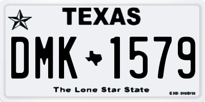 TX license plate DMK1579
