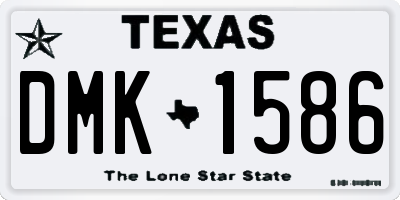 TX license plate DMK1586