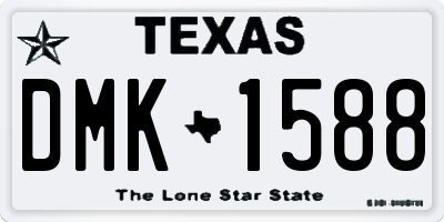 TX license plate DMK1588