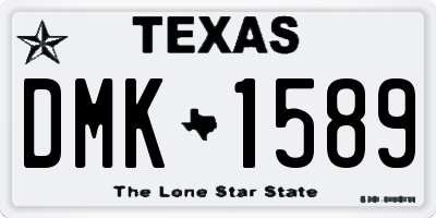 TX license plate DMK1589
