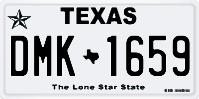 TX license plate DMK1659
