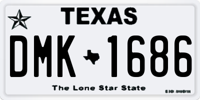 TX license plate DMK1686