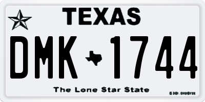 TX license plate DMK1744
