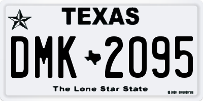 TX license plate DMK2095