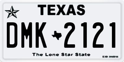 TX license plate DMK2121