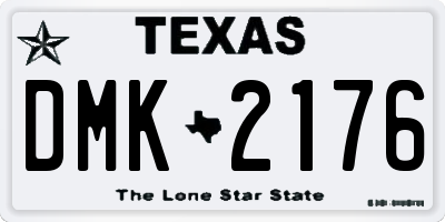 TX license plate DMK2176