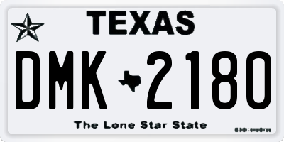 TX license plate DMK2180