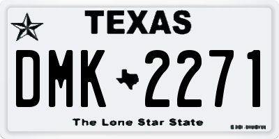 TX license plate DMK2271